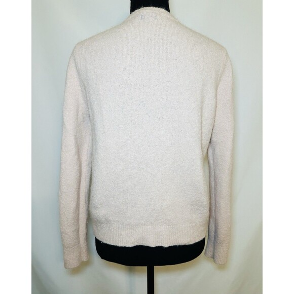 Who What Wear Wool Blend Light Pink Embellished Pearls Jeweled Sweater MEDIUM - Picture 3 of 12